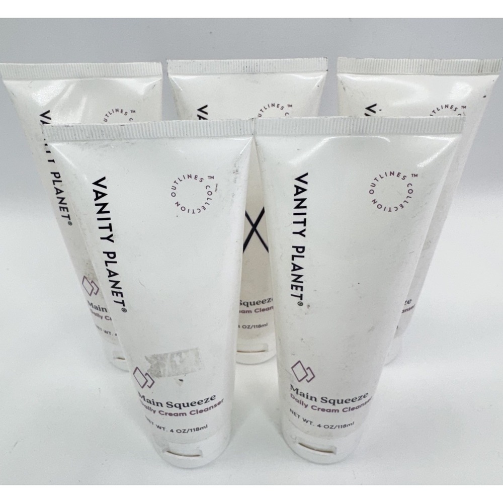 5 X Vanity Planet Main Squeeze Cleanser 4oz Lot 5 Daily Cream Face Wash NOS USA